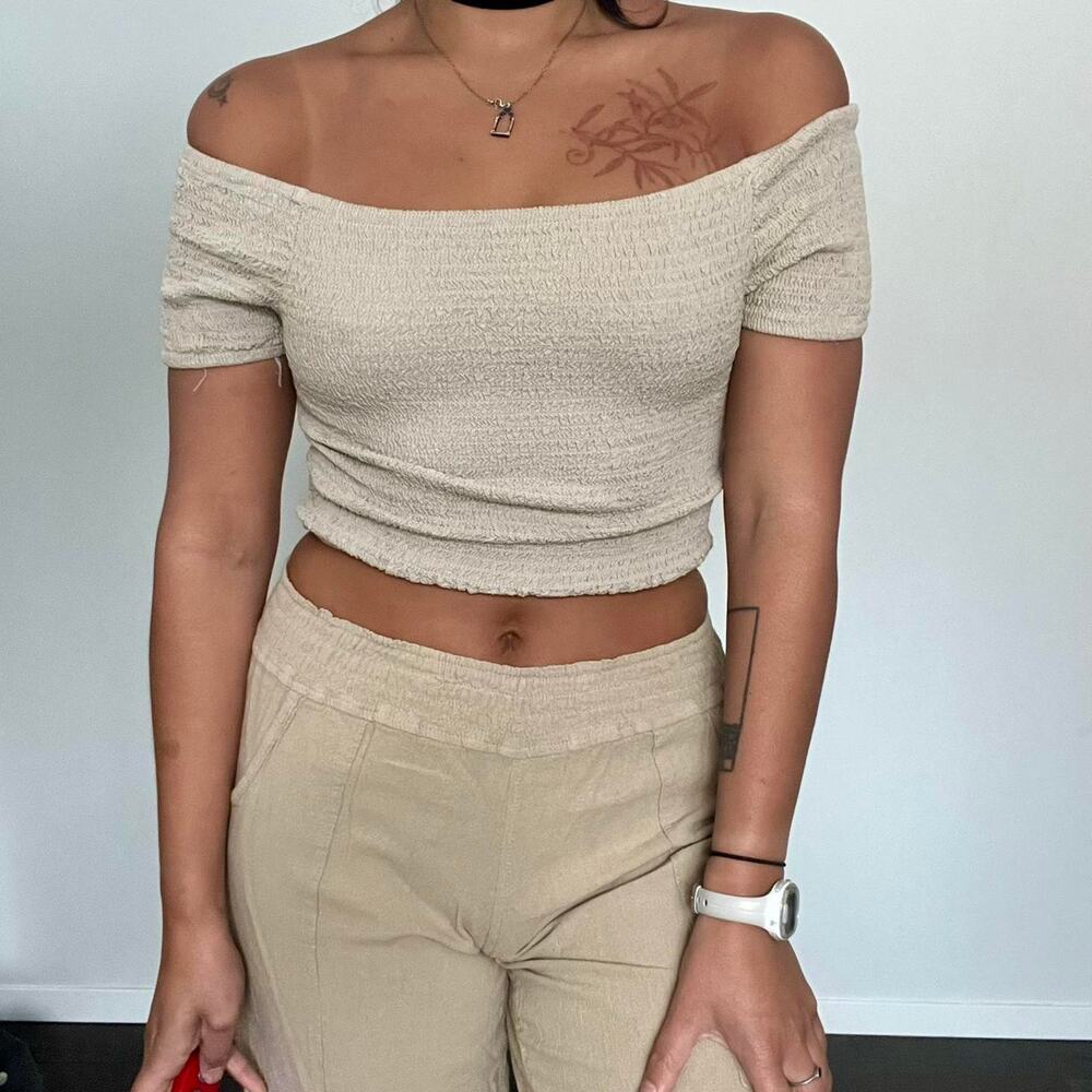 Bohemian ruched top
